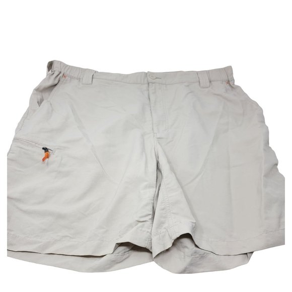 Orvis Cargo Hiking Camping Fishing Shorts Size XL Tan Moisture Wicking - Picture 2 of 4